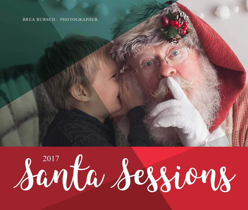 Santa visits the studio! - 2017 Holiday sessions | Brea Bursch Photographer